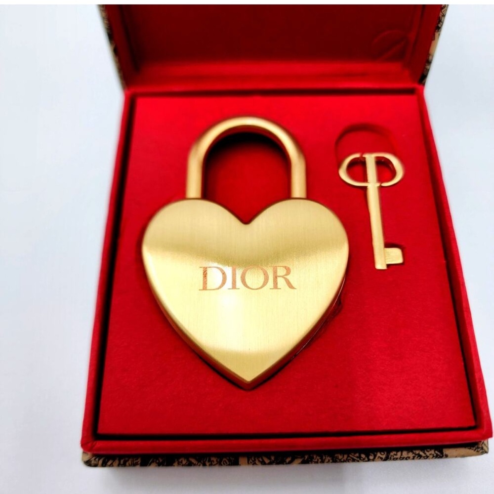 Brand new Dior Heart Lock and Key